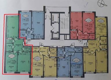 2-комнатная квартира по адресу (площадь 64,8 м²) - Atlanta.ua - фото 15