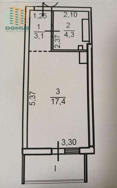 1-кімнатна квартира за адресою вул. Танкістів (площа 30 м²) - Atlanta.ua - фото 11