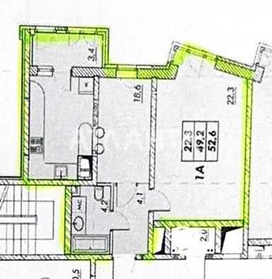 2-комнатная квартира по адресу Куликово поле пл. (площадь 52,6 м²) - Atlanta.ua - фото 44
