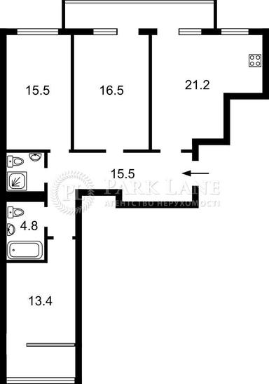 3-rooms apartment apartment by the address st. Ul Zamkovetskaya (area 95 m²) - Atlanta.ua - photo 19