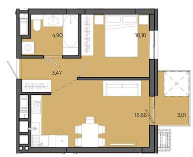 1-кімнатна квартира за адресою вул. Садова (площа 38,1 м²) - Atlanta.ua - фото 39