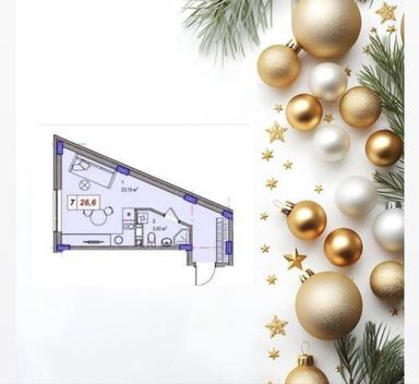 1-кімнатна квартира за адресою (площа 26,6 м²) - Atlanta.ua - фото 15