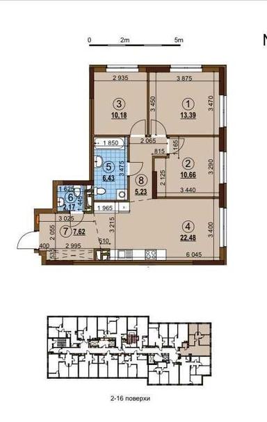 3-кімнатна квартира за адресою (площа 78,9 м²) - Atlanta.ua - фото 21