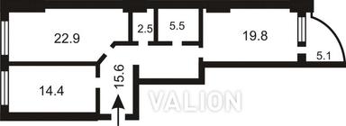 2-кімнатна квартира за адресою (площа 85,8 м²) - Atlanta.ua - фото 42