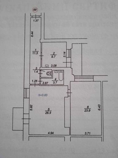 2-rooms apartment apartment by the address st. Bogdana Khmelnitskogo (area 84,7 m²) - Atlanta.ua - photo 42