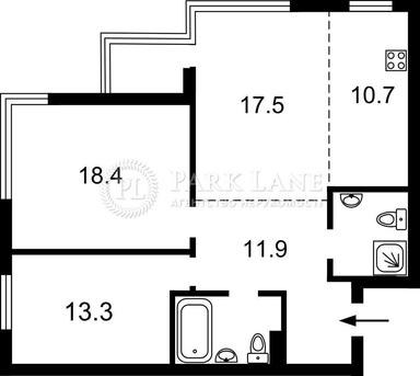 3-кімнатна квартира за адресою вул. Предславинська (площа 83,7 м²) - Atlanta.ua - фото 24