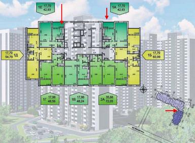 1-комнатная квартира по адресу пер. Энергетиков (площадь 42,9 м²) - Atlanta.ua - фото 25