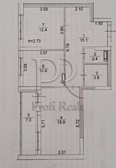 2-кімнатна квартира за адресою вул. Тираспільська (площа 70 м²) - Atlanta.ua - фото 38