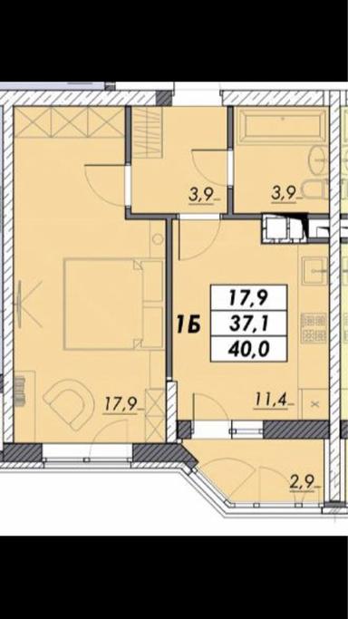 1-room apartment apartment by the address st. Kulikovo pole pl Oktyabrskoy revolyutsii pl (area 41 m²) - Atlanta.ua - photo 2