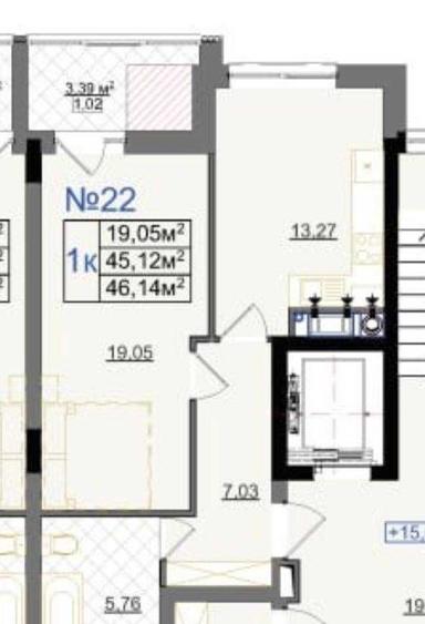 1-комнатная квартира по адресу Очеретяная ул. (площадь 51 м²) - Atlanta.ua - фото 19