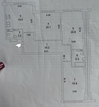 3-кімнатна квартира за адресою вул. Максимовича (площа 108 м²) - Atlanta.ua - фото 14