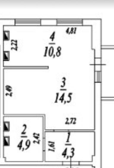1-кімнатна квартира за адресою вул. Фруктова (площа 35,5 м²) - Atlanta.ua - фото 2