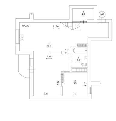 Многокомнатная квартира по адресу (площадь 154 м²) - Atlanta.ua - фото 48