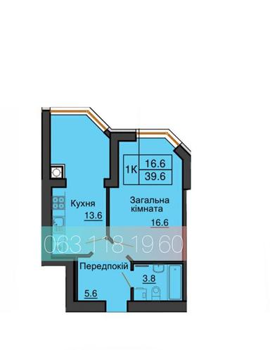1-кімнатна квартира за адресою (площа 40 м²) - Atlanta.ua - фото 14