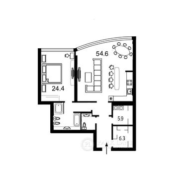 2-кімнатна квартира за адресою бульвар Дружби Народів (площа 123,2 м²) - Atlanta.ua - фото 26