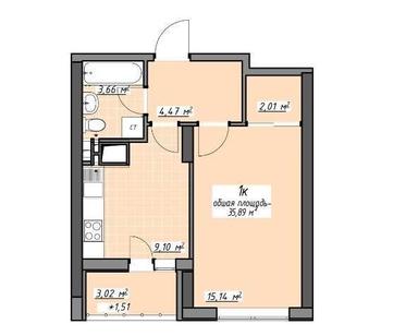 1-room apartment apartment by the address st. Sportivnaya (area 36 m²) - Atlanta.ua - photo 28