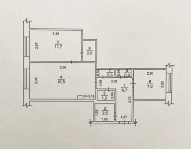 2-кімнатна квартира за адресою (площа 50 м²) - Atlanta.ua - фото 10