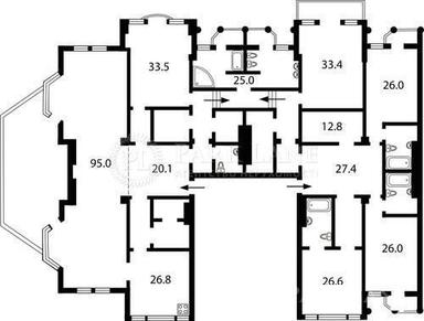 Багатокімнатна квартира за адресою бульвар Дружби Народів (площа 490 м²) - Atlanta.ua - фото 14