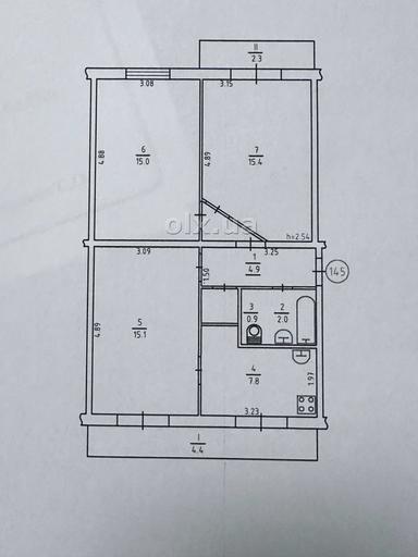 3-комнатная квартира по адресу ул. Зодчих (площадь 67,8 м²) - Atlanta.ua - фото 24