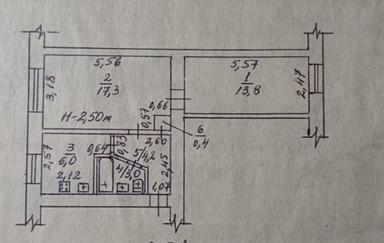 2-rooms apartment apartment by the address st. Kulikovo pole pl Oktyabrskoy revolyutsii pl (area 44,7 m²) - Atlanta.ua - photo 13
