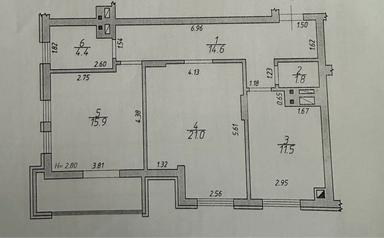 2-rooms apartment apartment by the address st. Kitoboynaya (area 74 m²) - Atlanta.ua - photo 25