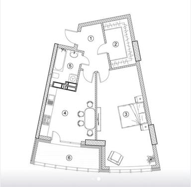 1-комнатная квартира по адресу бульвар Дружбы Народов (площадь 66,7 м²) - Atlanta.ua - фото 14