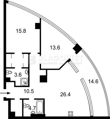 2-rooms apartment apartment by the address st. Bulvar Druzhby Narodov (area 97 m²) - Atlanta.ua - photo 13