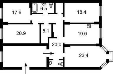 Багатокімнатна квартира за адресою вул. Шевченка (площа 136 м²) - Atlanta.ua - фото 42