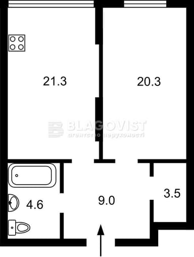 2-комнатная квартира по адресу ул. Тютюнника (площадь 56 м²) - Atlanta.ua - фото 27