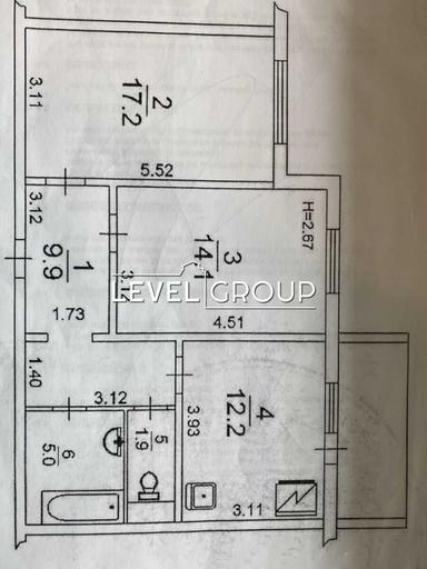 2-комнатная квартира по адресу ул. Максимовича (площадь 66 м²) - Atlanta.ua - фото 28