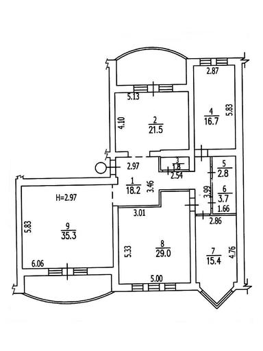 4+-rooms apartment apartment by the address st. Kitoboynaya (area 156 m²) - Atlanta.ua - photo 33