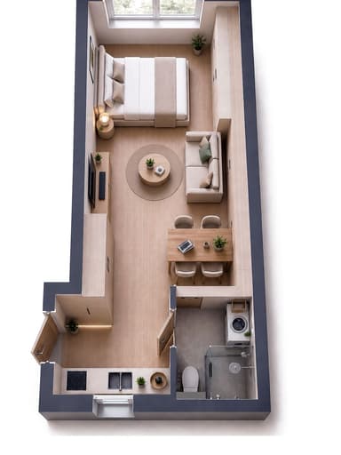 1-комнатная квартира по адресу (площадь 25,9 м²) - Atlanta.ua - imageAlt 19