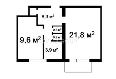 1-комнатная квартира по адресу бульвар Дружбы Народов (площадь 46,3 м²) - Atlanta.ua - фото 39