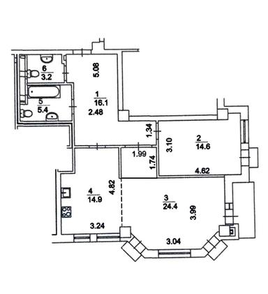 2-комнатная квартира по адресу (площадь 80 м²) - Atlanta.ua - фото 48