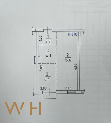 1-room apartment apartment by the address (area 30,5 m²) - Atlanta.ua - photo 19