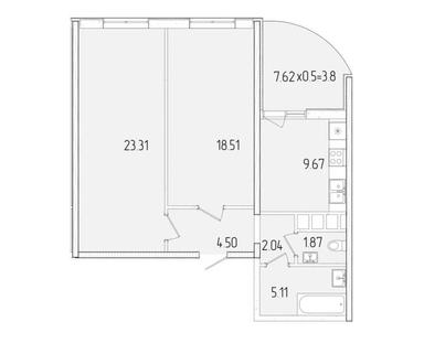 2-кімнатна квартира за адресою вул. Танкістів (площа 69 м²) - Atlanta.ua - фото 20