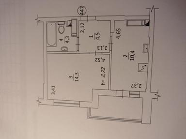 1-кімнатна квартира за адресою (площа 39,3 м²) - Atlanta.ua - фото 27