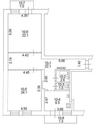 2-кімнатна квартира за адресою (площа 84 м²) - Atlanta.ua - фото 36
