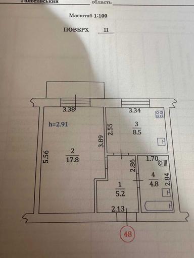 1-кімнатна квартира за адресою (площа 37 м²) - Atlanta.ua - фото 40