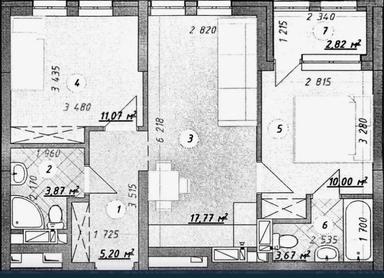 2-кімнатна квартира за адресою вул. Богданівська (площа 54,3 м²) - Atlanta.ua - фото 17