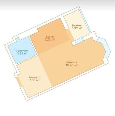 1-кімнатна квартира за адресою (площа 39,2 м²) - Atlanta.ua - фото 26