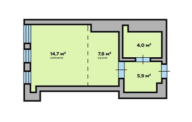 1-кімнатна квартира за адресою (площа 32 м²) - Atlanta.ua - фото 20