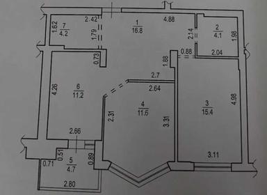 2-комнатная квартира по адресу (площадь 68 м²) - Atlanta.ua - фото 29