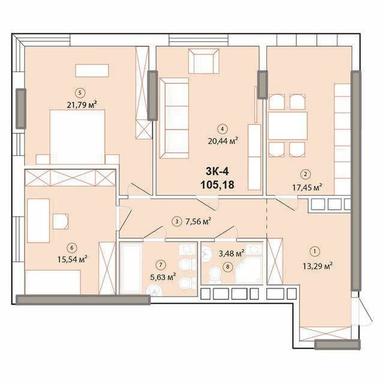 3-rooms apartment apartment by the address st. Bulvar Druzhby Narodov (area 107 m²) - Atlanta.ua - photo 14