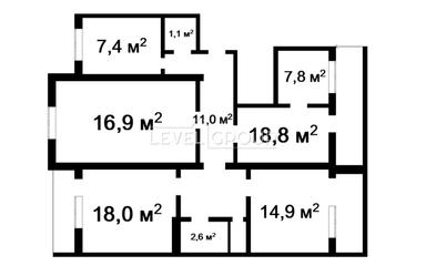 Многокомнатная квартира по адресу ул. Тростянецкая (площадь 100,3 м²) - Atlanta.ua - фото 25