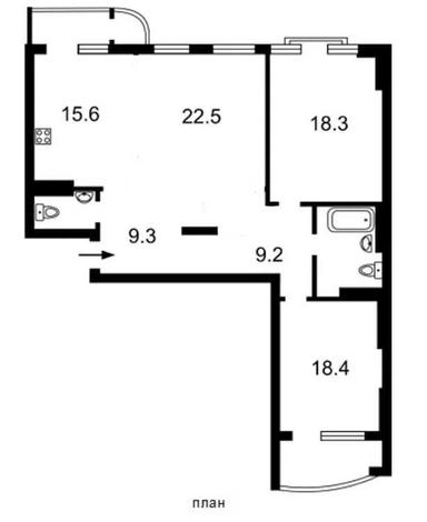 3-комнатная квартира по адресу ул. Тютюнника (площадь 104 м²) - Atlanta.ua - фото 17