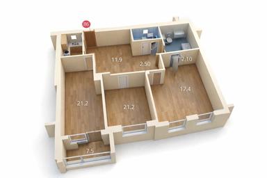 2-rooms apartment apartment by the address st. Gnezdovskogo Ya ul (area 81,3 m²) - Atlanta.ua - photo 40