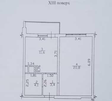 1-комнатная квартира по адресу Среднефонтанский пер. (площадь 42 м²) - Atlanta.ua - фото 22
