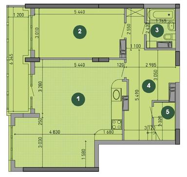 Багатокімнатна квартира за адресою (площа 155 м²) - Atlanta.ua - фото 16