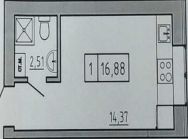 1-room apartment apartment by the address st. Starokonnyy per Pavlika Larishkina per (area 22 m²) - Atlanta.ua - photo 9